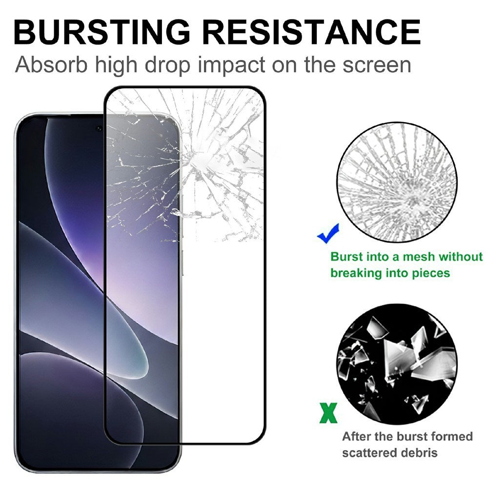 Xiaomi 17T Pro Skärmskydd Glas - Genomskinlig / Svart Kant