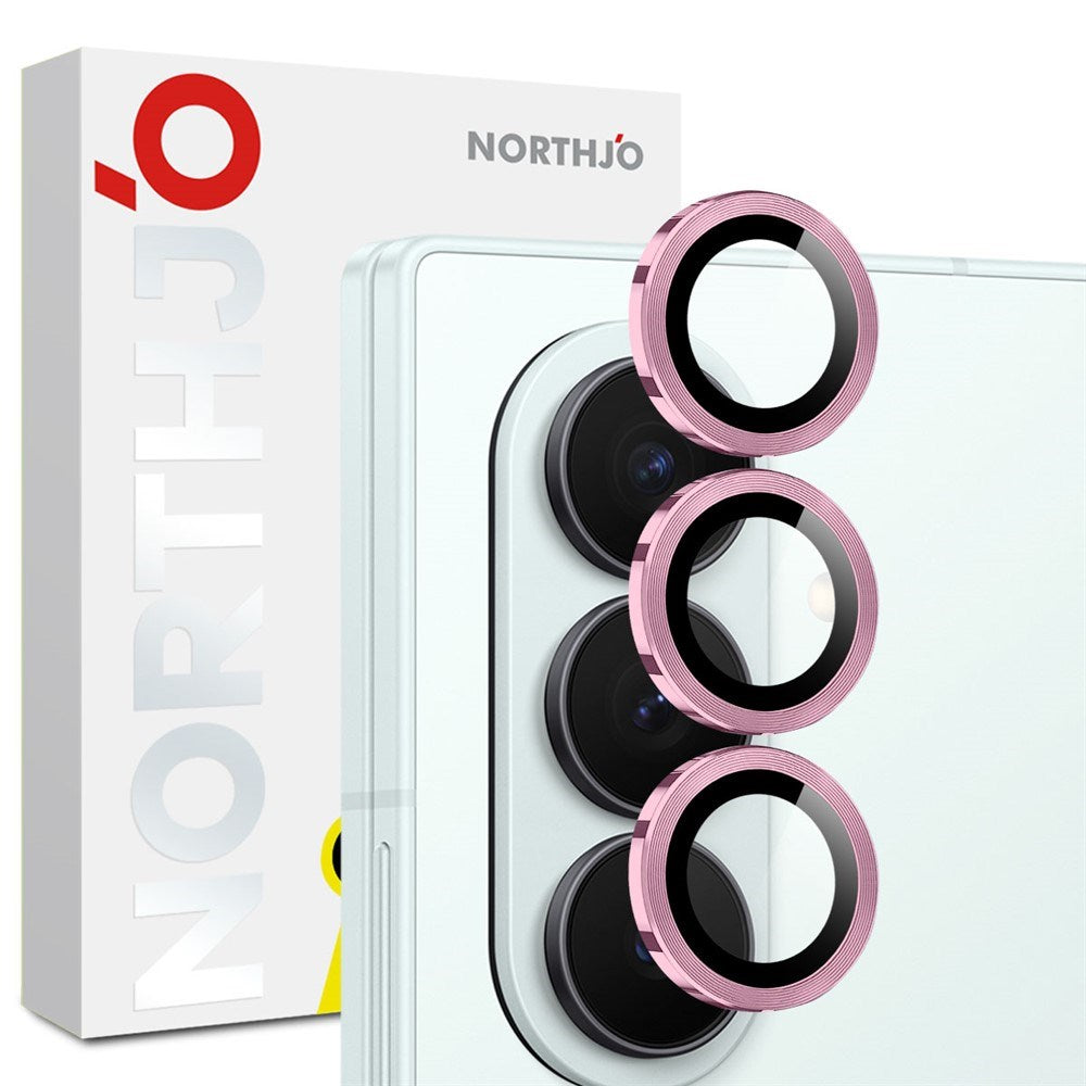 Samsung Galaxy Z Fold8 Ultra NORTHJO Kameralinsskydd - Metall & Glas - Rosa