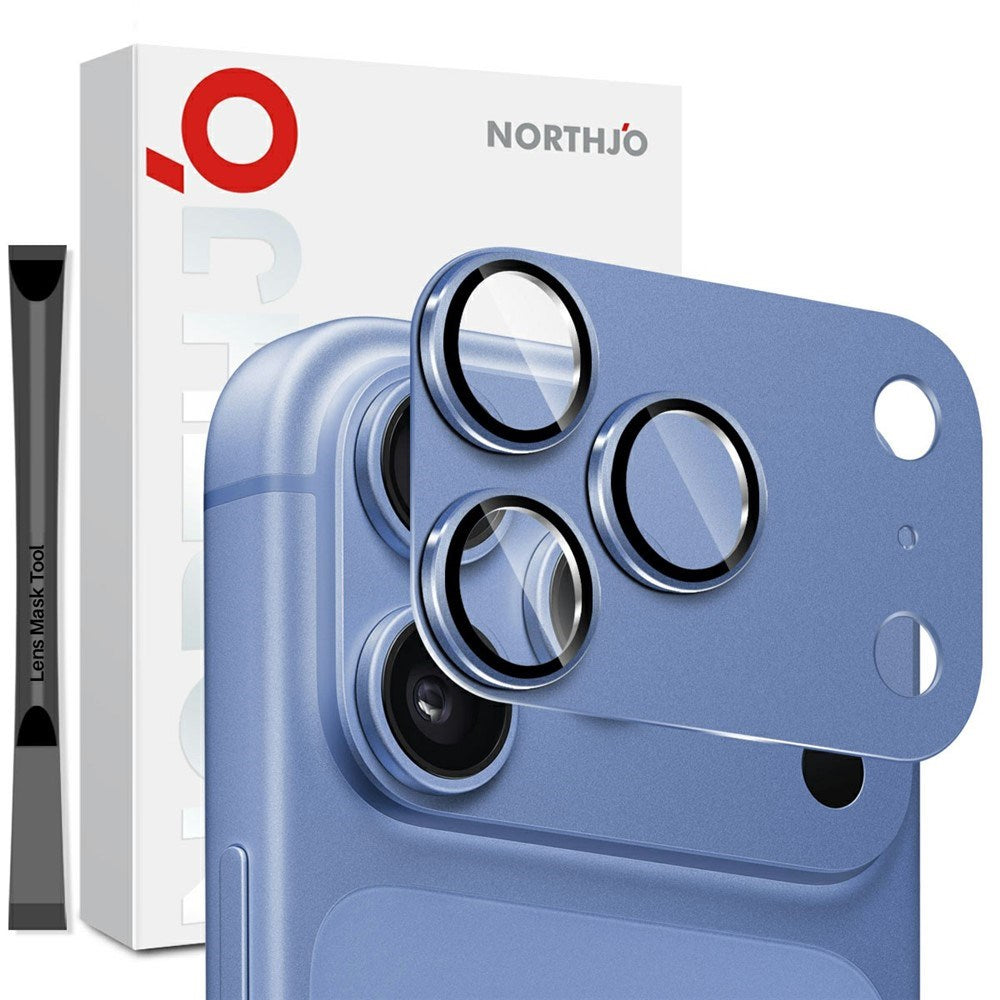 iPhone 18 Pro NORTHJO Kameralinsskydd - Blå