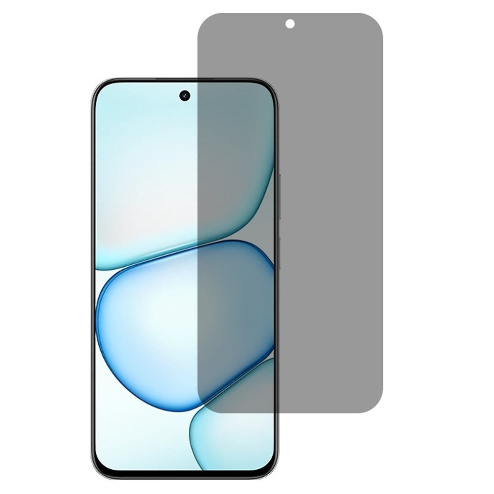 Realme C100 Härdat Skärmskydd med Sekretessfilter - Genomskinligt