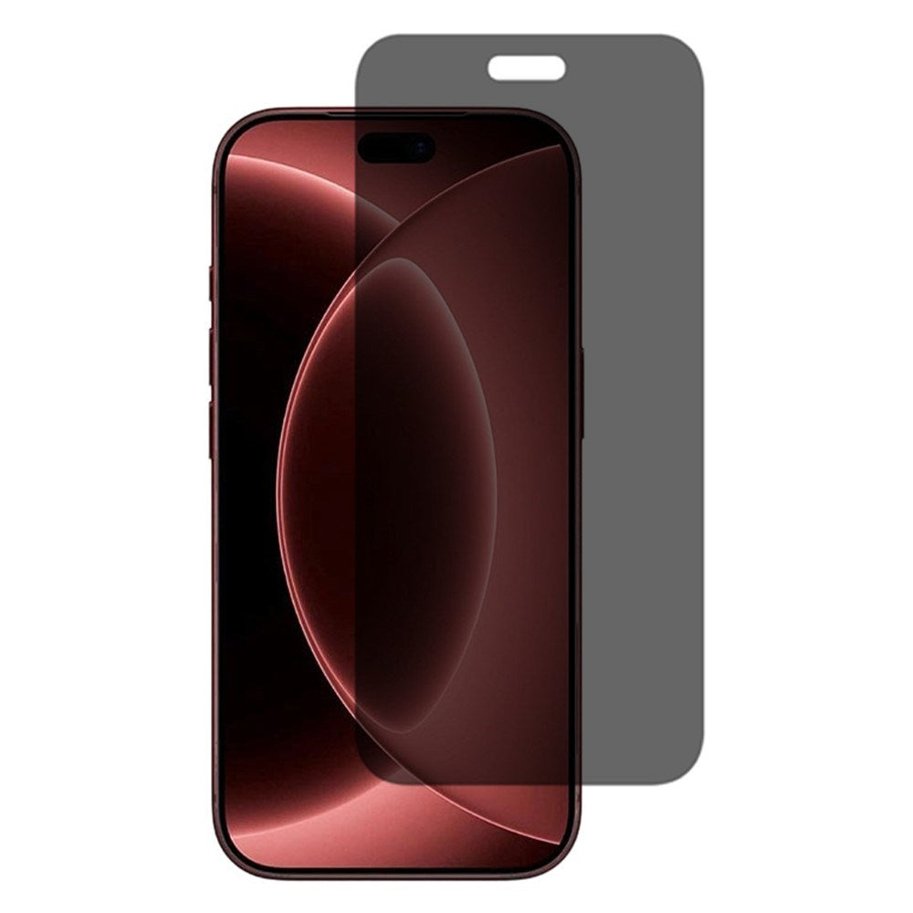 iPhone 18 Pro Max Skärmskydd i Härdat Glas med Full Täckning - Privacy Funktion - Transparent