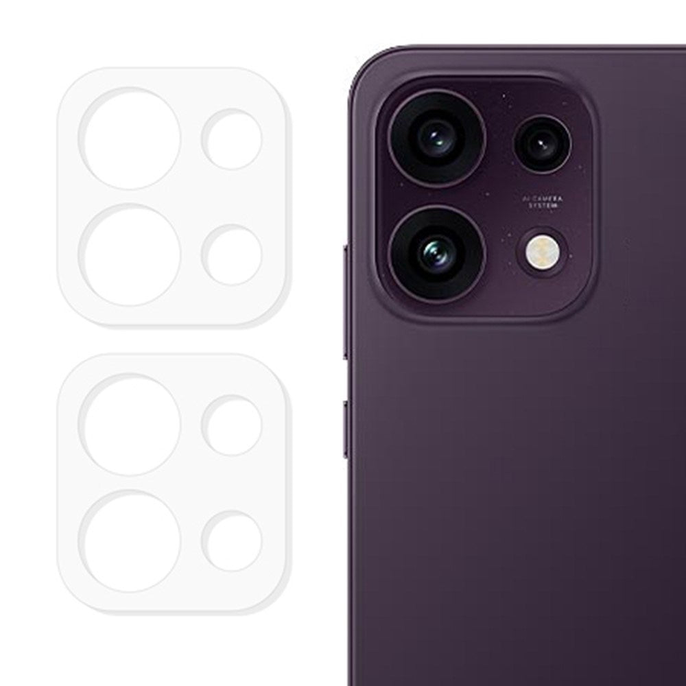 OPPO Reno16 F (5G) Skyddsglas för Kameralins - 2 st. - Genomskinlig