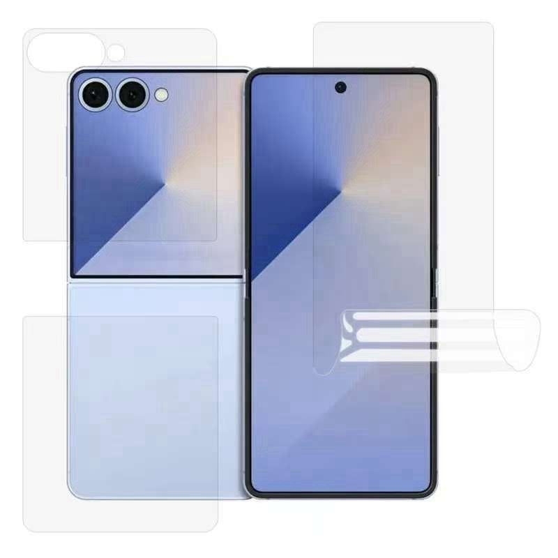 Samsung Galaxy Z Flip8 3-Delat Skärmskyddsfilm - Genomskinlig