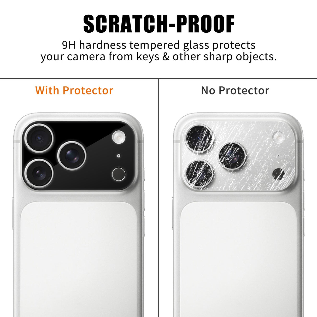 iPhone 18 Pro Härdat Kameralins Skyddande Glas - Svart