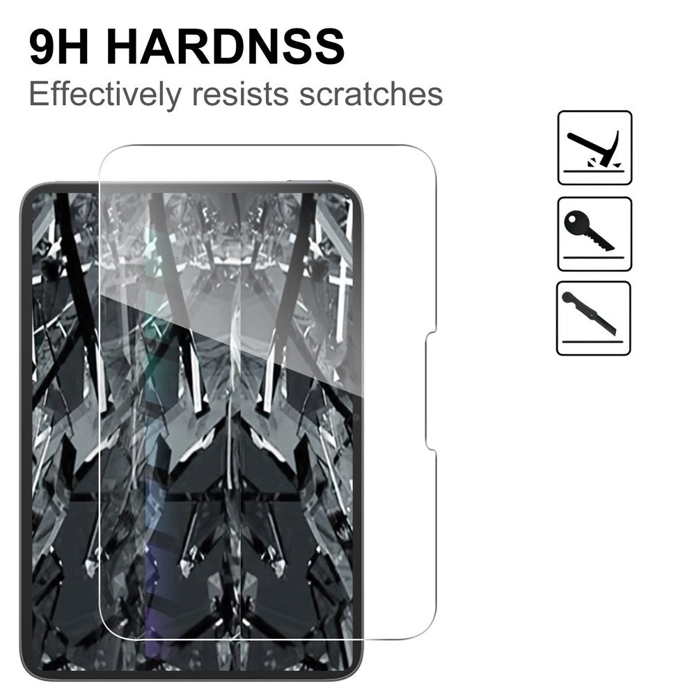 iPad Mini (2026) 8. Gen. Full Fit Härdat Skärmskyddsglas - Genomskinlig
