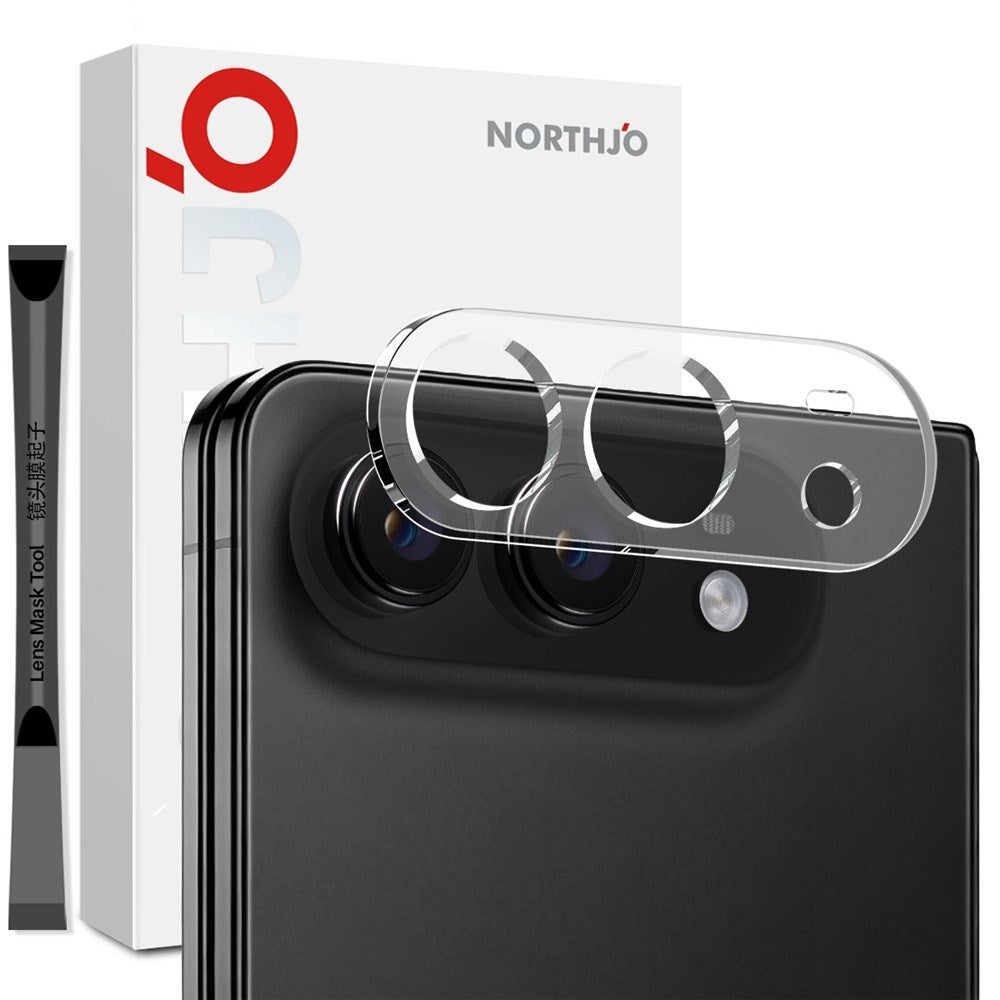 iPhone Fold NORTHJO Härdat Kameralinsglas - Genomskinlig