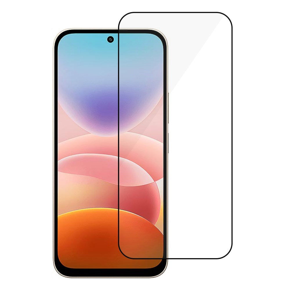 Xiaomi Redmi 17 (5G / 4G) Skärmskydd i Aluminium-Silicon Glas - Transparent / Svart Kant