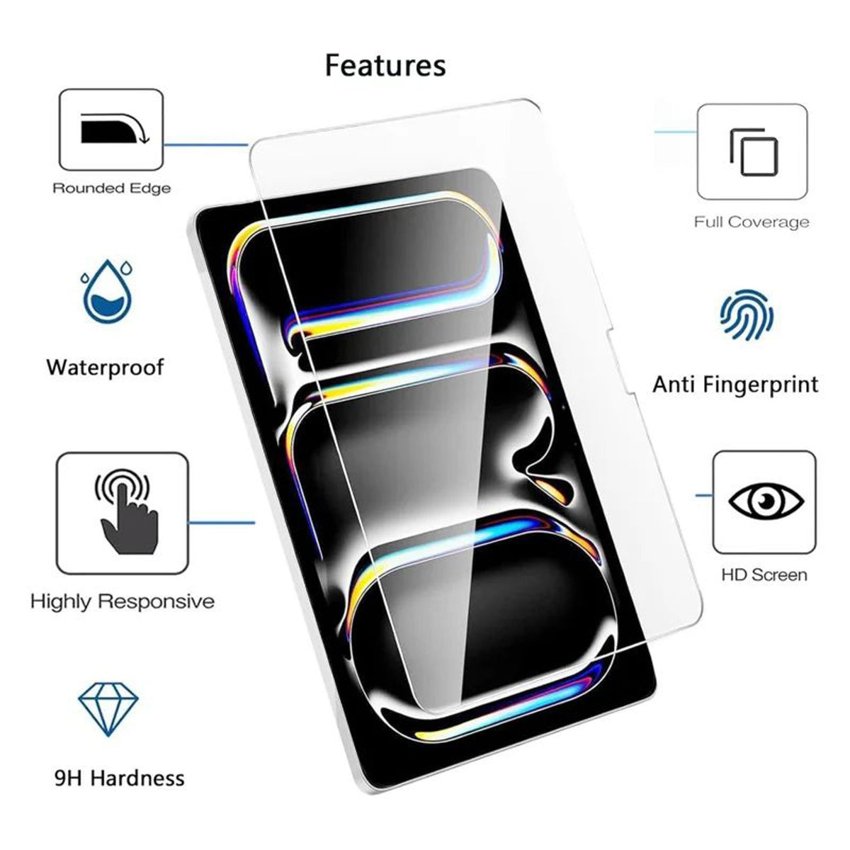 iPad Mini (2026) 8. Gen. Härdat Skärmskyddsglas - Transparent