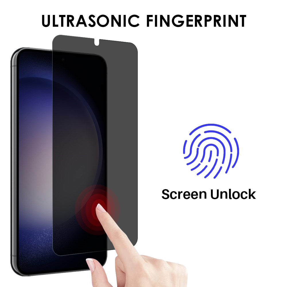 NORTHJO Samsung Galaxy S23 / S22 Skärmskydd - Härdat Glas 0.3mm - Sekretessfunktion - Genomskinlig