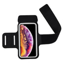Löpararmband för Smartphone med Ficka och Reflexer (Max. Mobil: 90 x 170 mm) - Svart