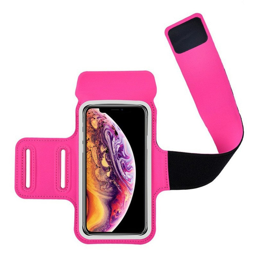 Löpararmband för Smartphone med Ficka och Reflexer (Max. Mobil: 90 x 170 mm) - Rosa