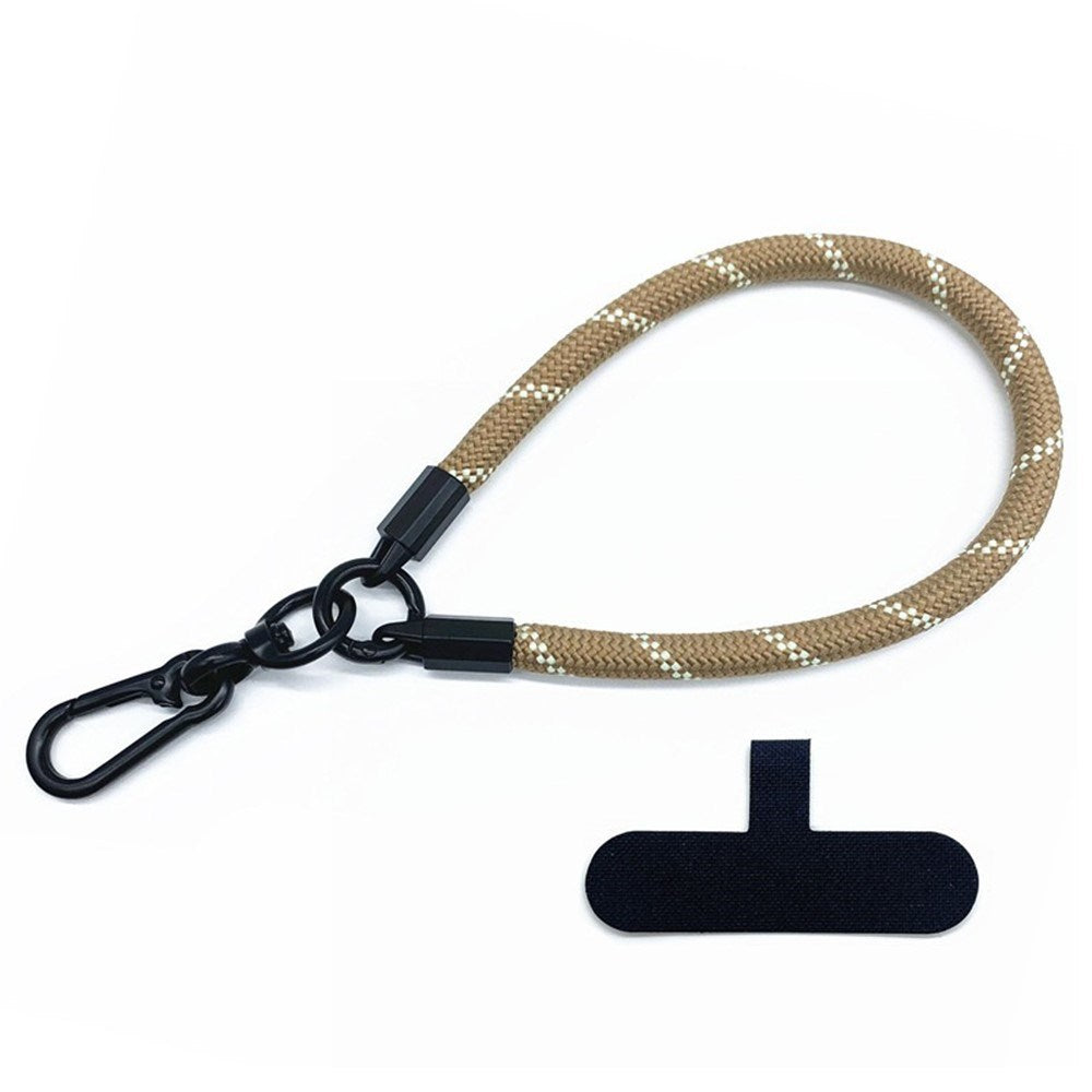 Polyester Handledsrem m. Insticksplatta - 30cm - Beige / Vit