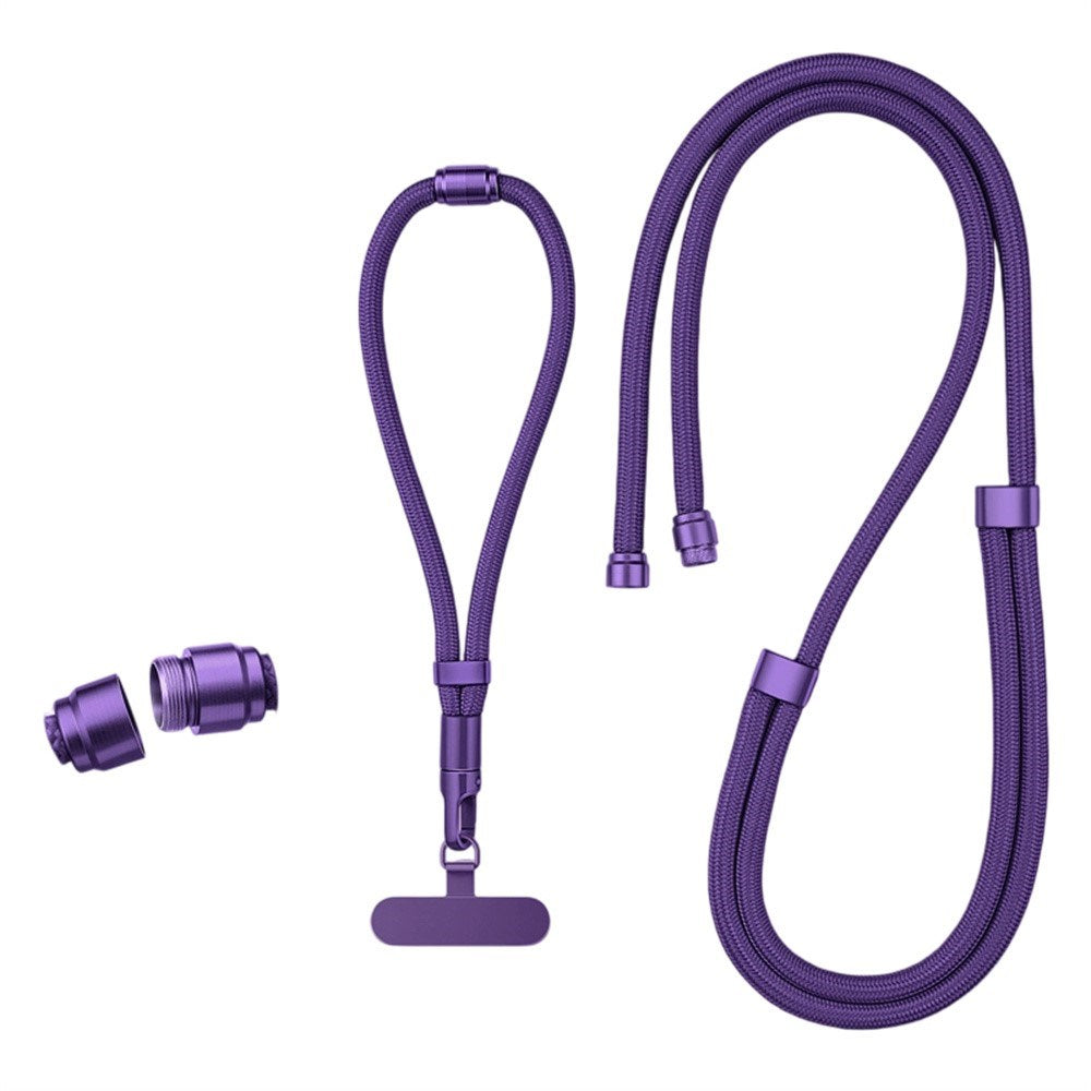 3-i-1 Nylonrem för Mobil - 150cm / 50cm - Lila