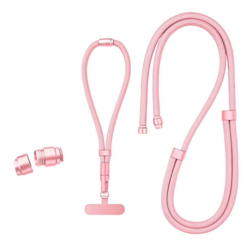 3-i-1 Nylonrem för Mobil - 150cm / 50cm - Rosa