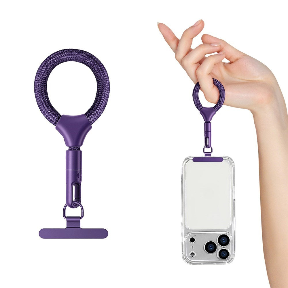 Polyester Fingerrem för Mobil - 10cm - Lila