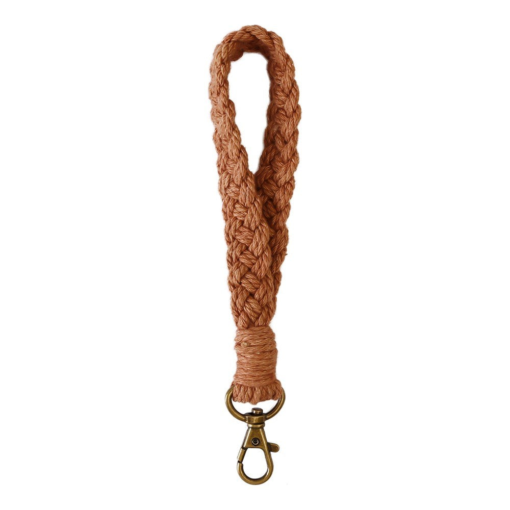 Nyckelband / Handledsrem 18cm - Textil - Brun