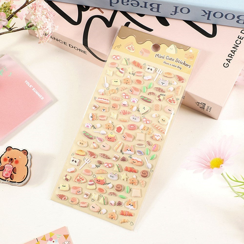 Mini 3D Bubble Foam Stickers - Blandade Mat