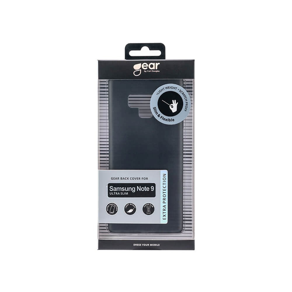 Samsung Galaxy Note 9 GEAR Halvtransparent Flexibelt Plast Skal - Svart