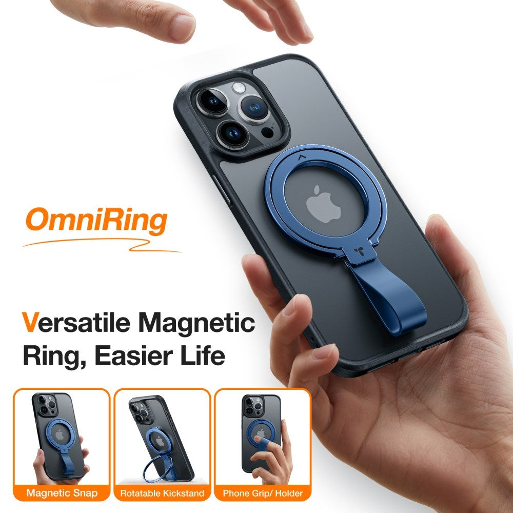 TORRAS Metall Ringhållare & Ställ - MagSafe Kompatibel - Blå