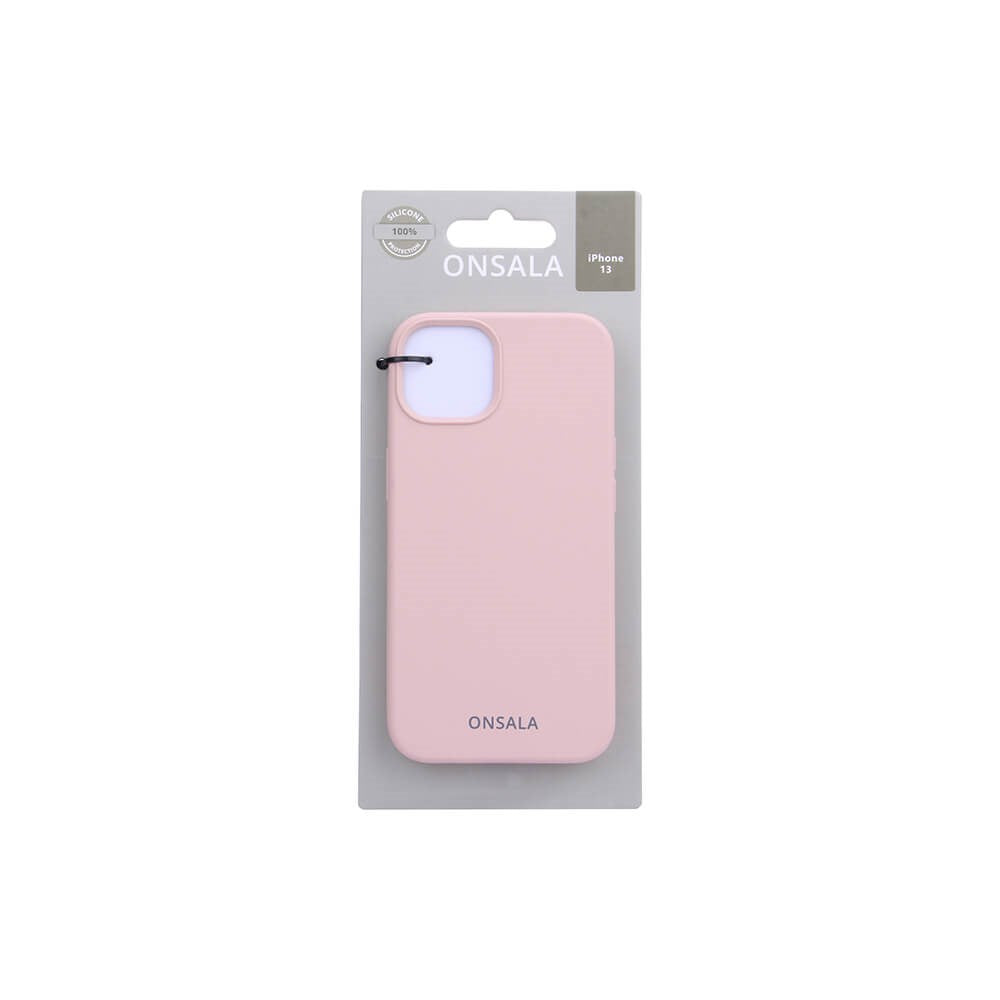 iPhone 13 Onsala Collection Skal Liquid Silikon - Sand Pink
