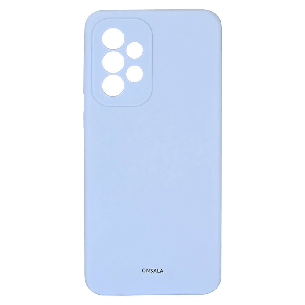 Samsung Galaxy A03 Onsala Collection Liquid Silicone Case - ljusblå