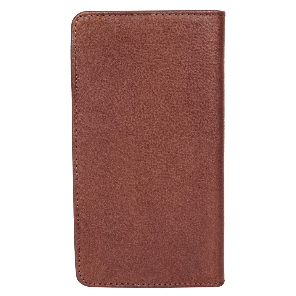 Buffalo Wallet Äkta Läder Universal Fodral med Plånbok (Max. Mobil: 150 x 65 mm) - Brun