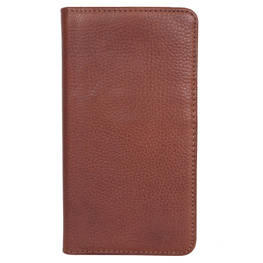 Buffalo Wallet Äkta Läder Universal Fodral med Plånbok (Max. Mobil: 150 x 65 mm) - Brun