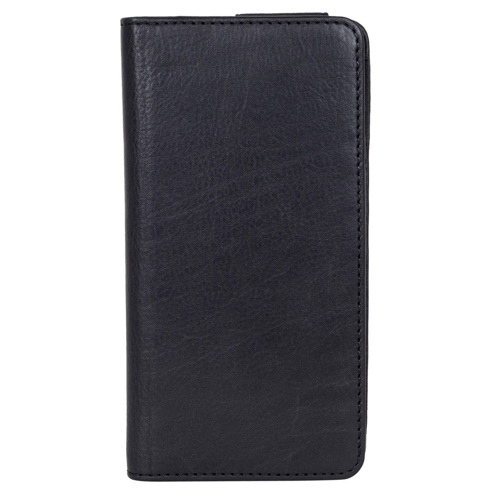 Buffalo Wallet Äkta Läder Universal Fodral med Plånbok (Max. Mobil: 150 x 65 mm) - Svart