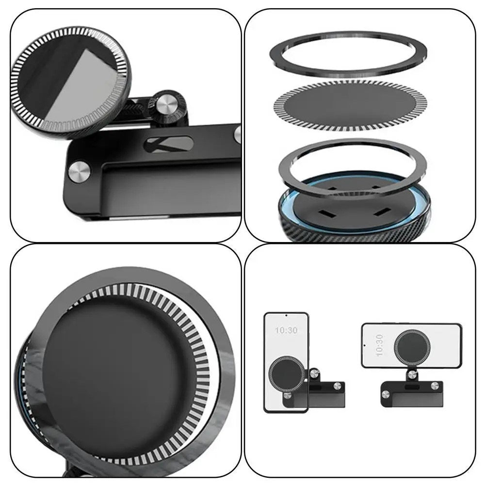 Mobilhållare till Skärm för Tesla Model 3 / Y (2020-22) med Magnet - MagSafe Kompatibel - Svart