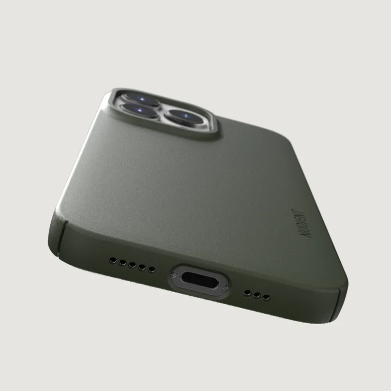 iPhone 13 Pro Nudient Thin Case V3 Skal - Pine Green