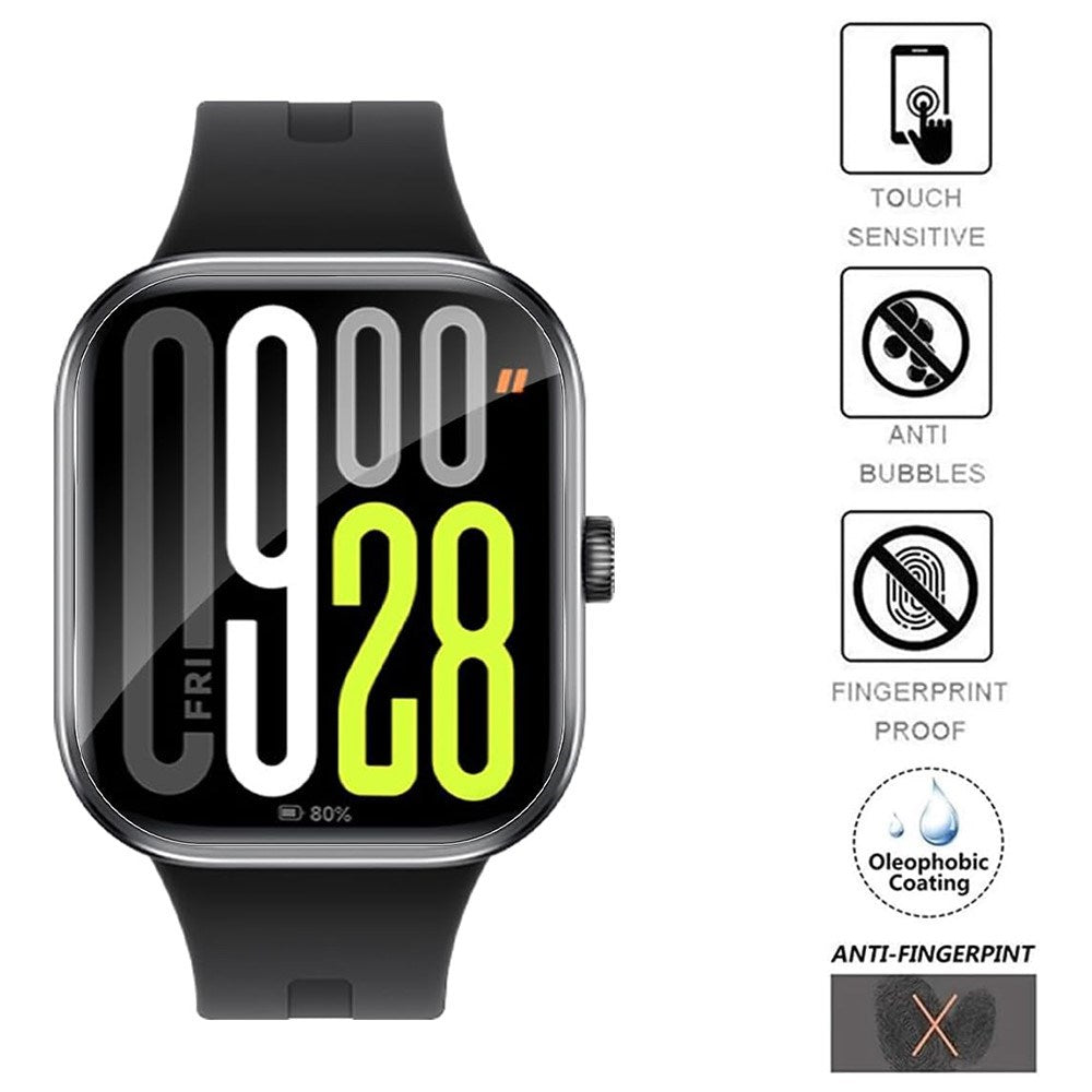 Xiaomi Redmi Watch 5 Skärmskyddsfilm - 3 st. - Genomskinlig