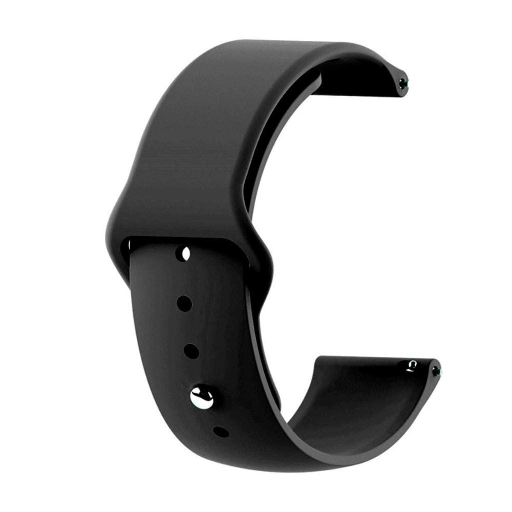 Smartwatch Buckle Silicone Strap (22mm) - Svart