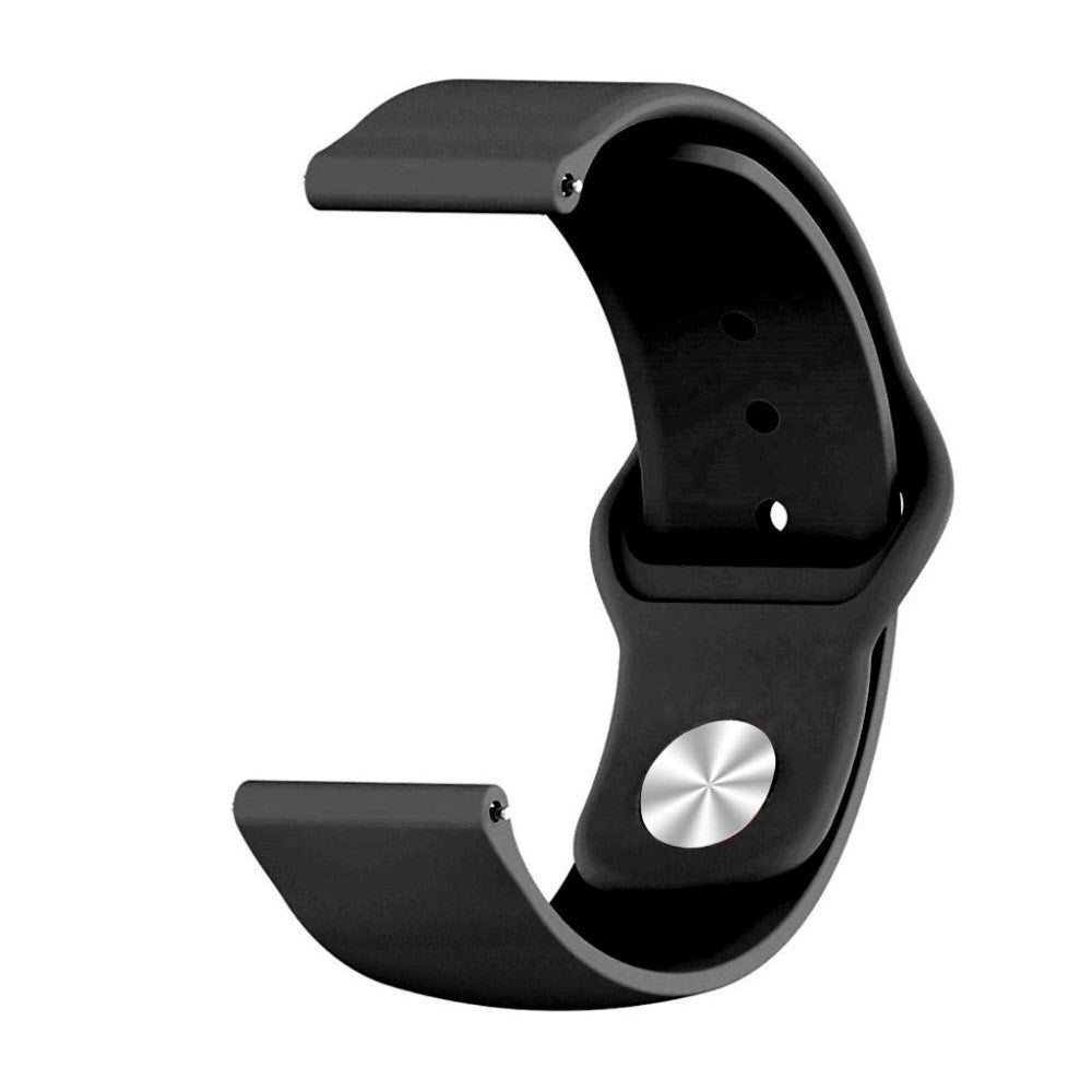 Smartwatch Buckle Silicone Strap (22mm) - Svart