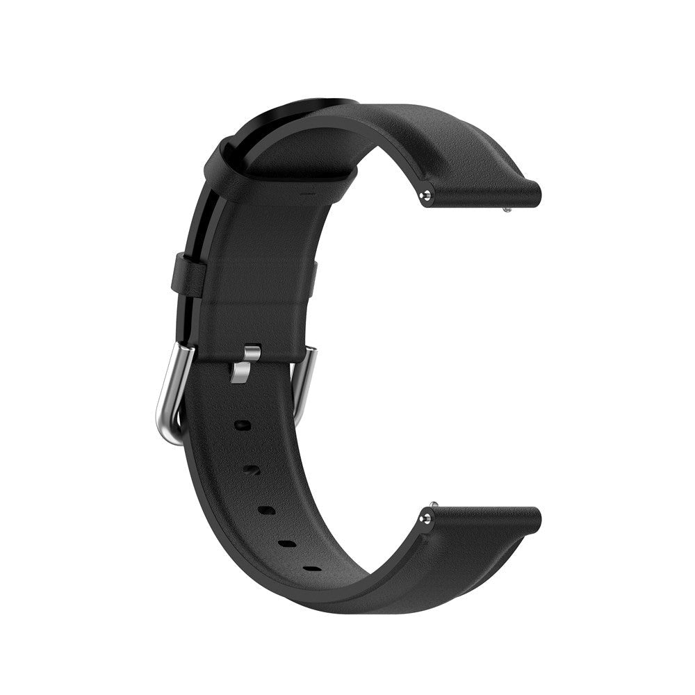 Universal smartwatch läderrem (22mm) - mattsvart