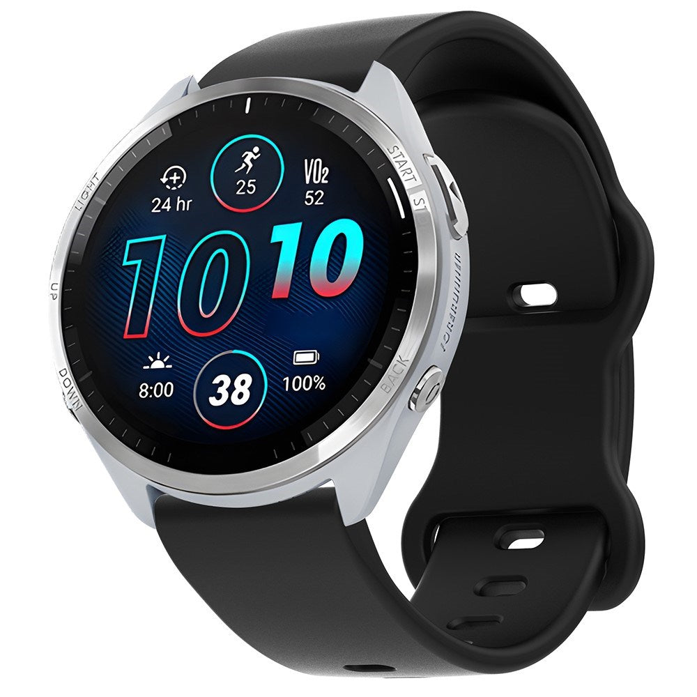 EIDERWOOD Universell Silikon Rem (18mm) – Svart