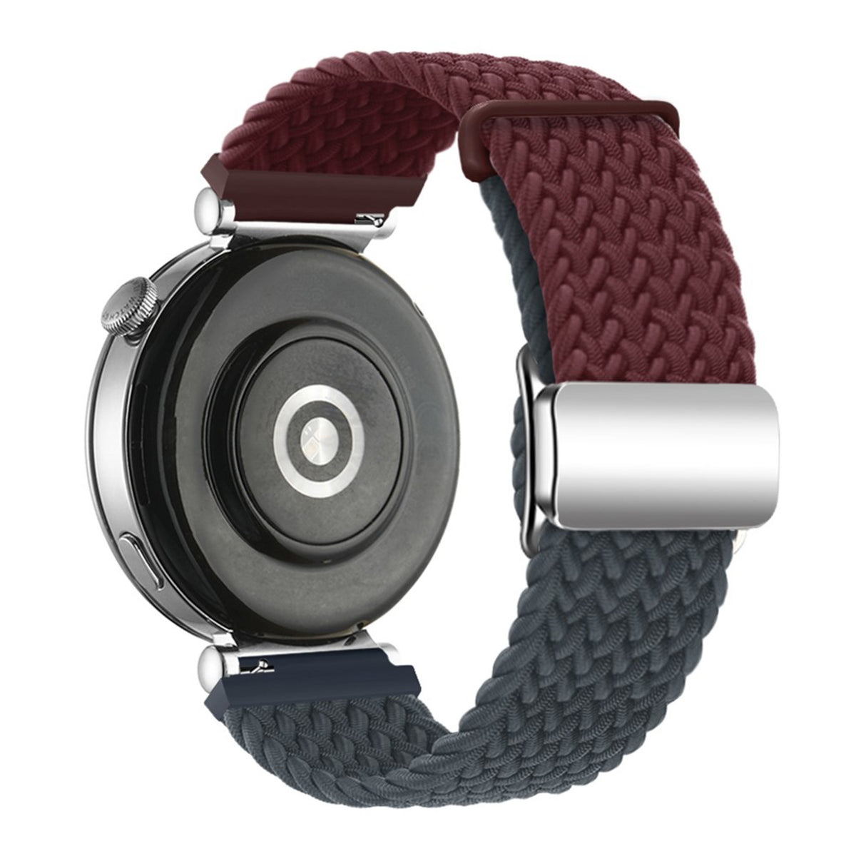 Universal 18mm EIDERWOOD Vävd Klockrem - Röd / Blå