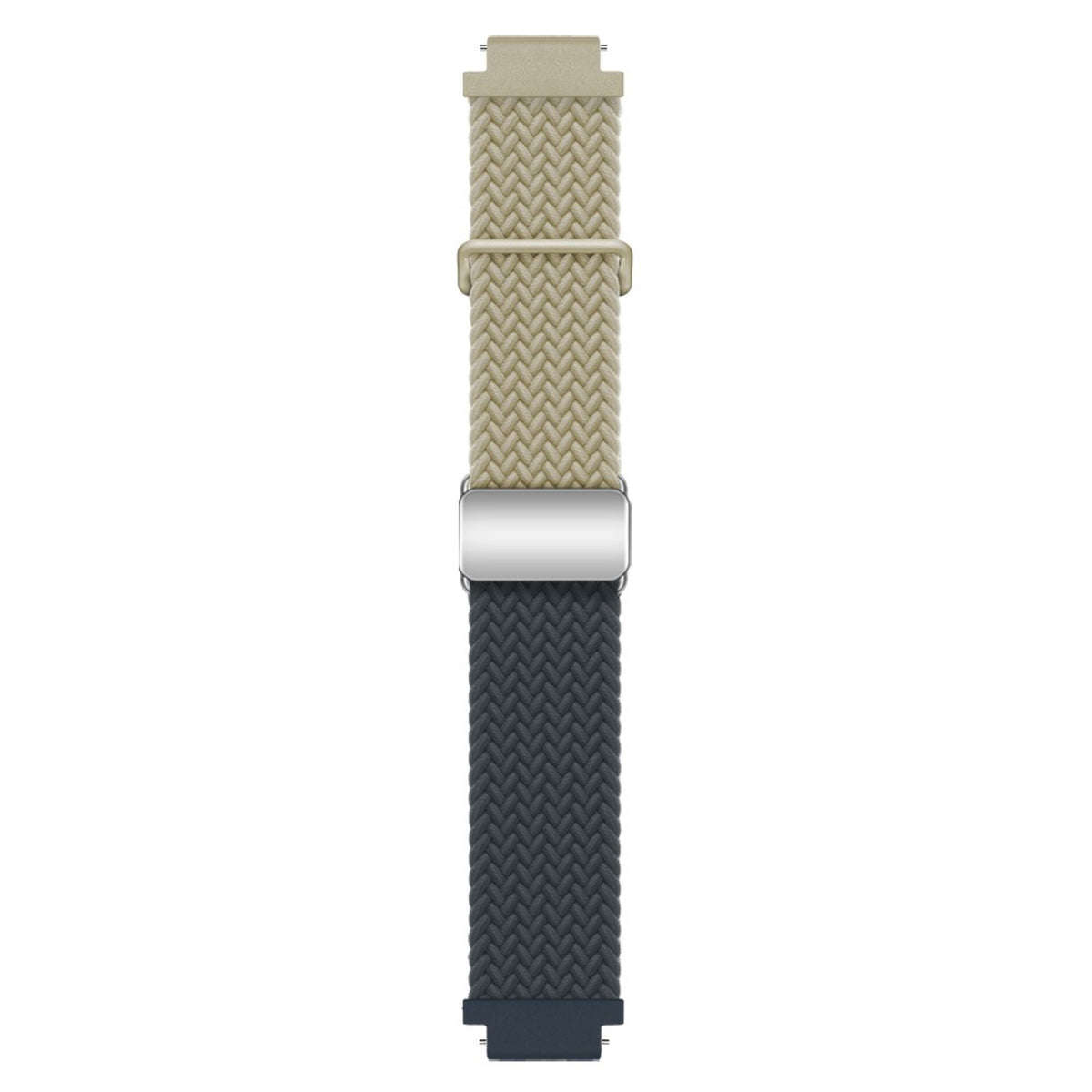 Universal 18mm EIDERWOOD Vävd Klockrem - Beige / Mörkblå