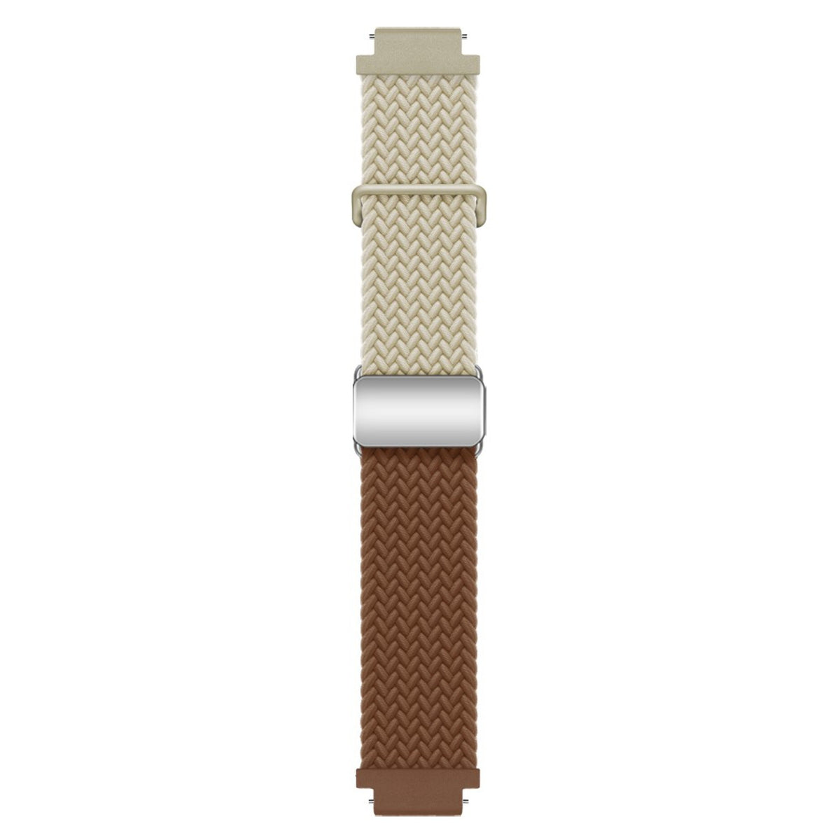 Universal 18mm EIDERWOOD Vävd Klockrem - Beige / Brun
