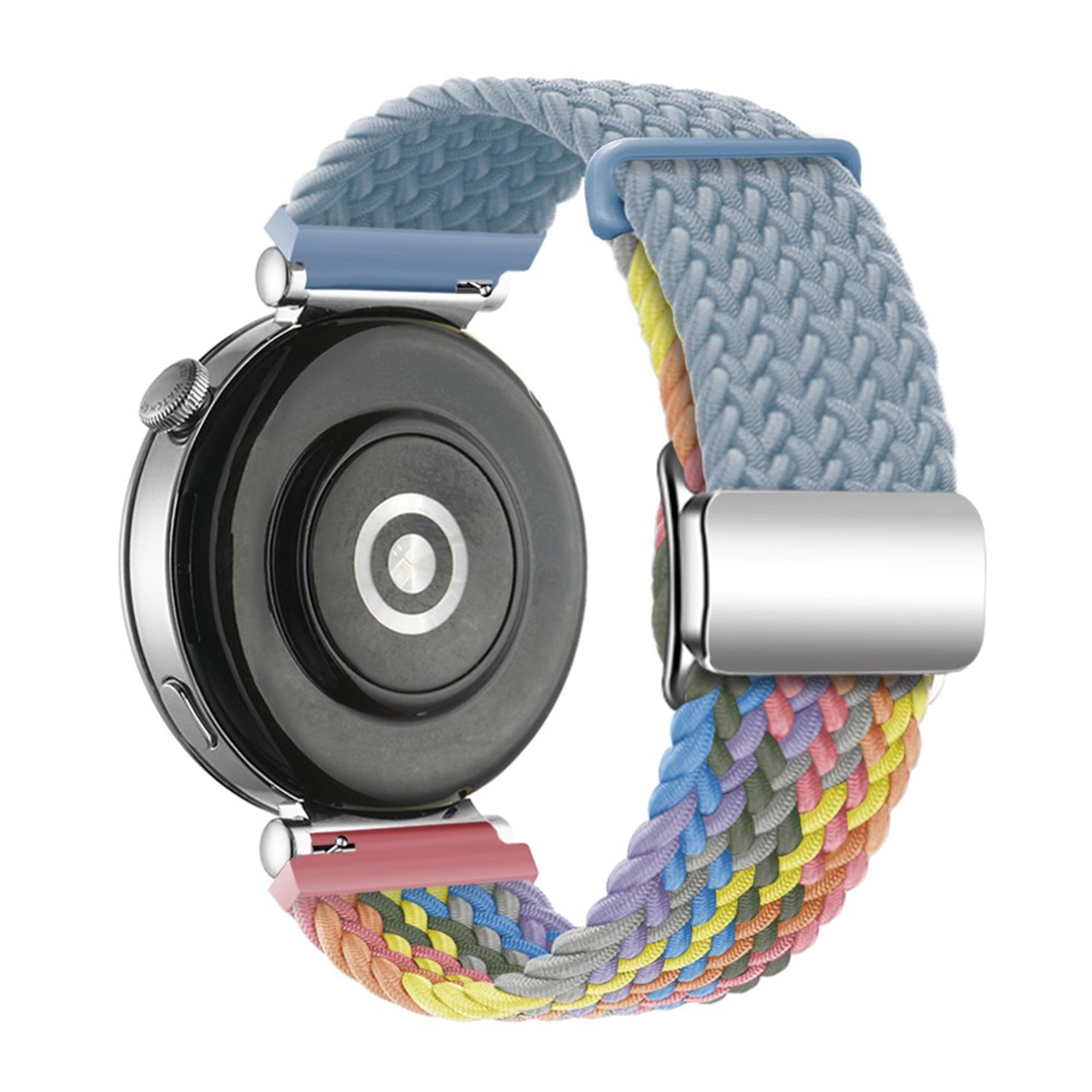 Universal 18mm EIDERWOOD Vävd Klockrem - Blå / Multi