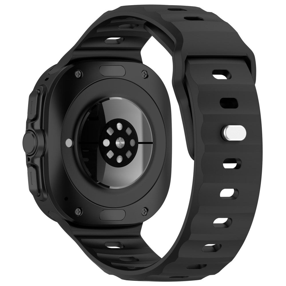 EIDERWOOD Samsung Galaxy Watch Ultra (47mm) Silikonarmband med Spänne - Svart