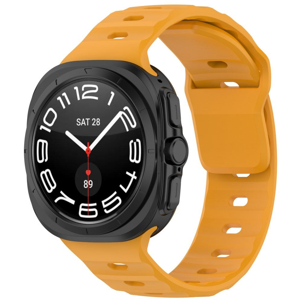 EIDERWOOD Samsung Galaxy Watch Ultra (47mm) Silikonarmband med Spänne - Orange