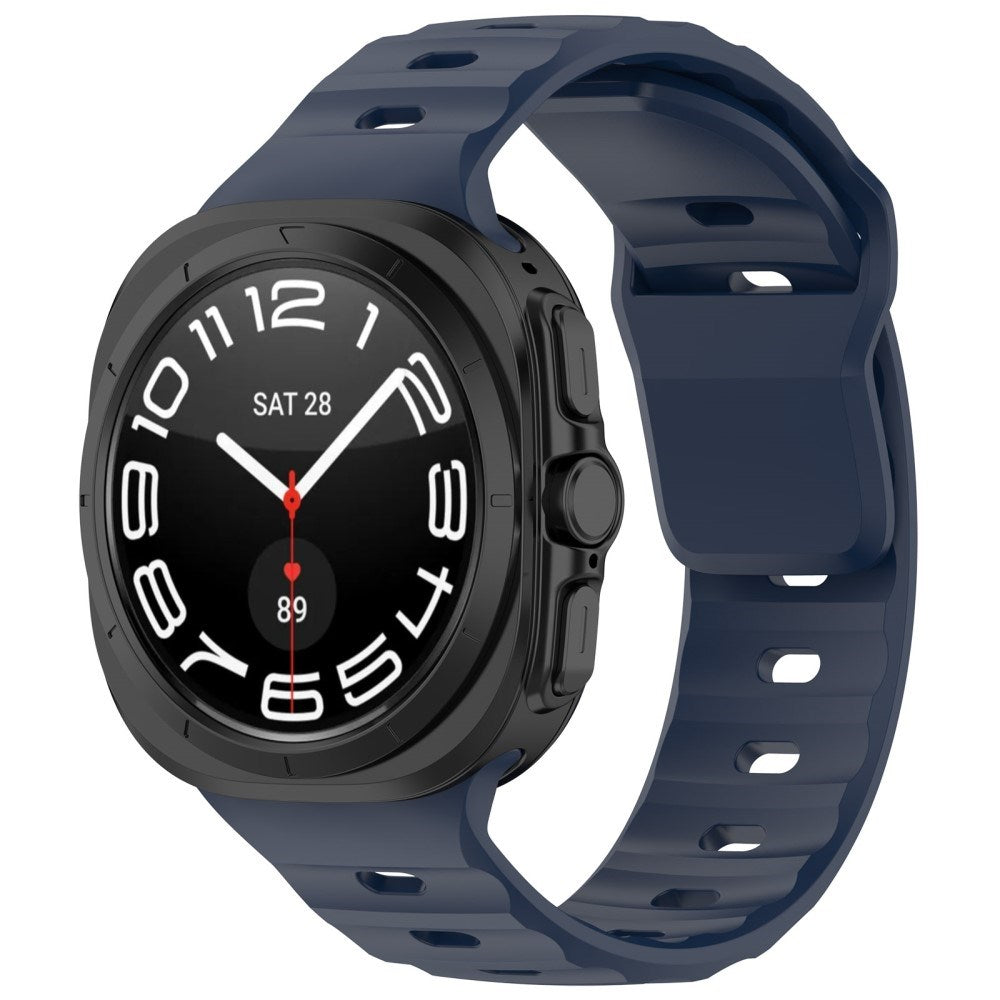 EIDERWOOD Samsung Galaxy Watch Ultra (47mm) Silikonarmband med Spänne - Mörkblå