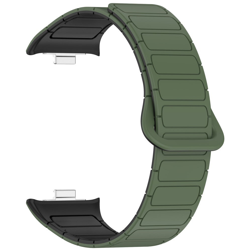 Xiaomi Smart Band 10 Pro / 9 Pro / 8 Pro Tvåfärgad Magnetisk Flexibel Plast Rem - Grön / Svart