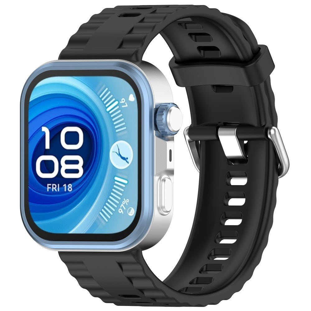Huawei Watch Fit 5 Pro / 5 / 4 Pro / 4 / 3 EIDERWOOD Silikon Armband - Svart
