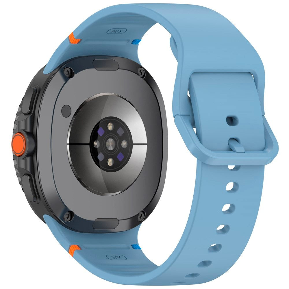EIDERWOOD Samsung Galaxy Watch 8 / 8 Classic (40 / 44 / 46mm) Silikon Rem m. Söm - Blue