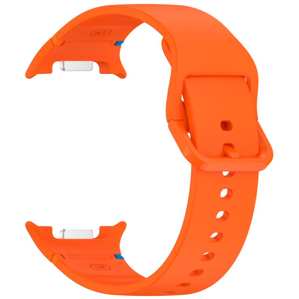 EIDERWOOD Samsung Galaxy Watch 8 / 8 Classic (40 / 44 / 46mm) Silikon Rem m. Söm - Orange