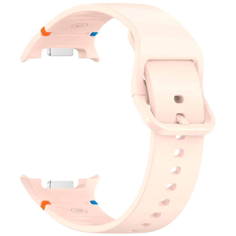 EIDERWOOD Samsung Galaxy Watch 8 / 8 Classic (40 / 44 / 46mm) Silikon Rem m. Söm - Pink