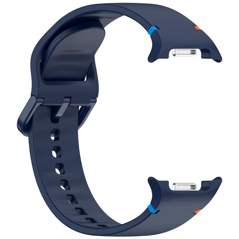 EIDERWOOD Samsung Galaxy Watch 8 / 8 Classic (40 / 44 / 46mm) Silikon Rem m. Söm - Midnight Blue