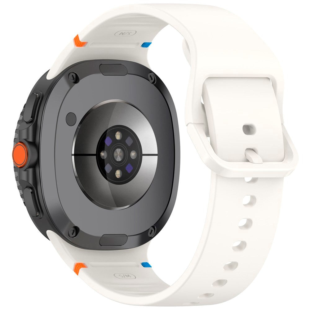 EIDERWOOD Samsung Galaxy Watch 8 / 8 Classic (40 / 44 / 46mm) Silikon Rem m. Söm - Starlight