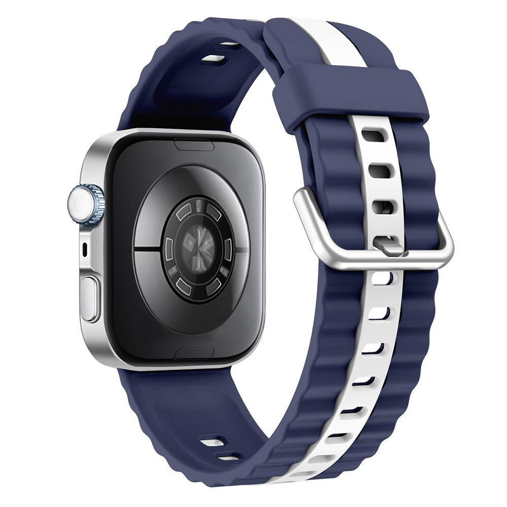 Huawei Watch Fit 5 Pro / 5 / 4 Pro / 4 / 3 EIDERWOOD Tvåfärgat Silikon Armband - Blå / Vit